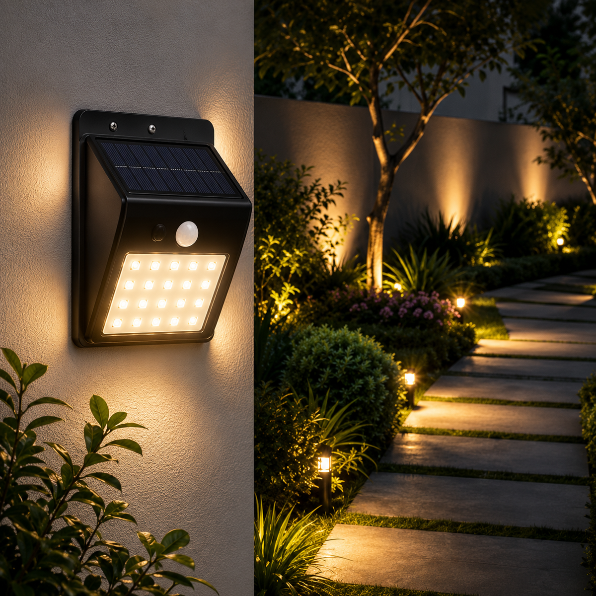 Waterproof Solar Wall Lamp – Outdoor LED Light